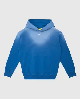 Off-White: Синяя толстовка 