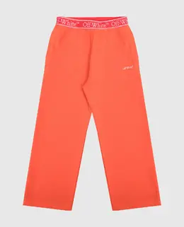 Off-White: Оранжевые брюки 