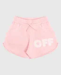 Off-White: Розовые шорты 