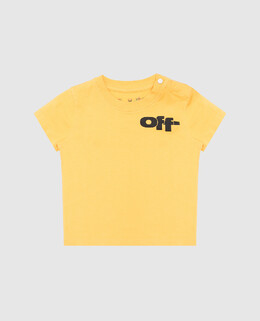 Off-White: Жёлтая футболка 