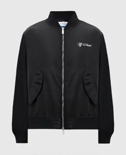 Off-White: Чорні куртки 