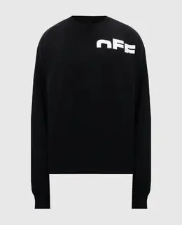 Off-White: Чорні світшоти 
