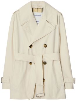 Burberry: Двубортный плащ 