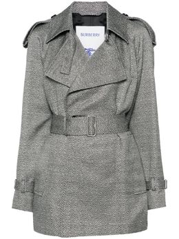 Burberry: Жаккардовое пальто 