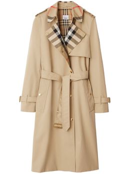Burberry: Плащ с воротником 