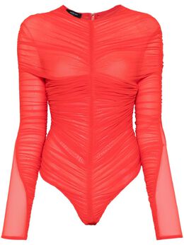Mugler: Красный боди 