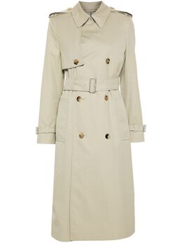 Burberry: Двубортный плащ 