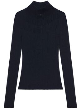 Courrèges: Синий свитер 