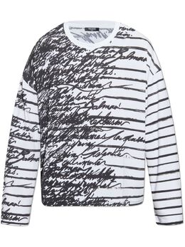 Balmain: Белая футболка 