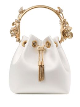 Jimmy Choo: Белый клатч  Bon Bon