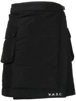 White Mountaineering: Шорты с запахом 