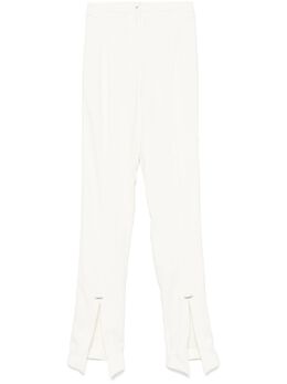 Mugler: Белые брюки 