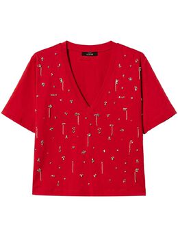 TWINSET: Красная футболка 