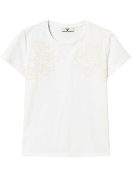 TWINSET: Белая футболка 