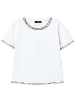 TWINSET: Футболка со стразами 