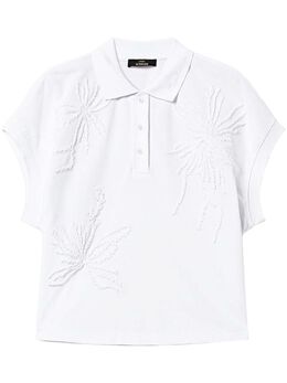 TWINSET: Белое поло 