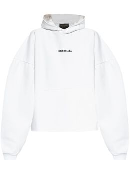 Balenciaga: Белая толстовка 