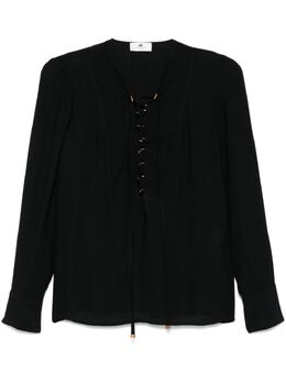 Elisabetta Franchi: Кружевная блуза 