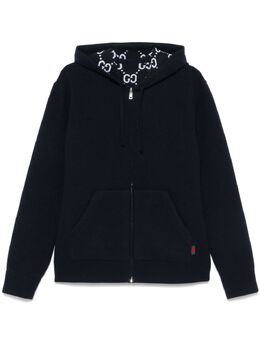 Gucci: Голубая куртка  GG