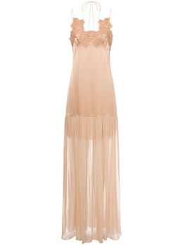 Alberta Ferretti: Кружевное платье 