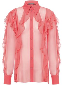 Alberta Ferretti: Розовая рубашка 