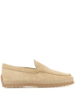 Tod's: Бежевые туфли 