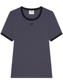 Courrèges: Тёмная футболка 