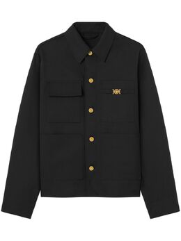 Versace: Чёрная куртка 