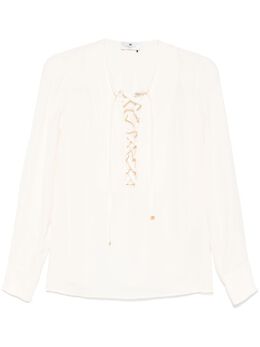 Elisabetta Franchi: Кружевная блуза 