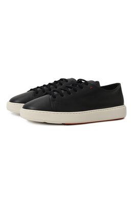 Santoni: Тёмные кеды  Cleanic