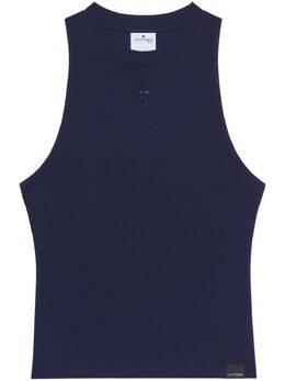 Courrèges: Синяя майка 