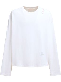 Marni: Белая футболка 