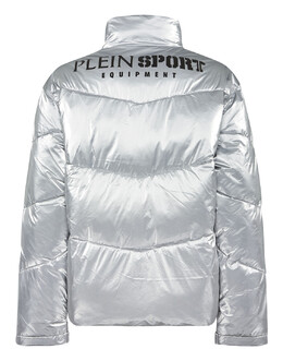 Plein Sport: Серебристая куртка 
