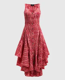 Etro: Рожеві сукні 