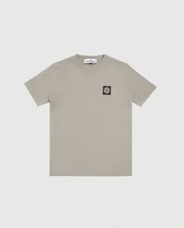 Stone Island: Футболка цвета хаки 