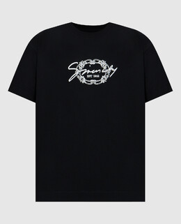 Givenchy: Чорні футболки 