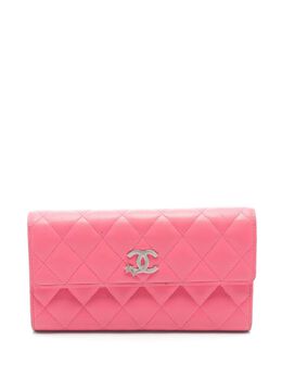CHANEL Pre-Owned: Розовый кошелёк 