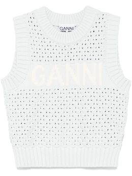 GANNI: Светлый жилет 