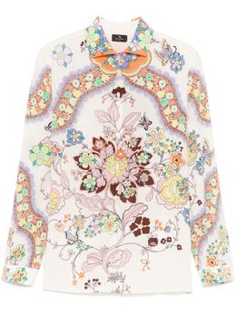 ETRO: Рубашка с растительным принтом 