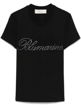 Blumarine: Чёрная футболка 