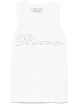 Blumarine: Белая майка 