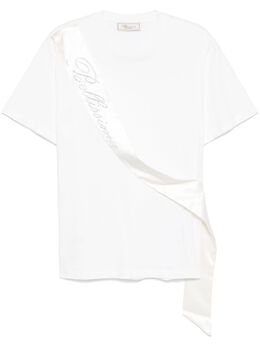 Blumarine: Белая футболка 
