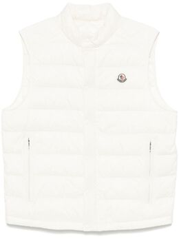 Moncler: Белый жилет 