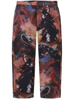 Supreme: Коричневые джинсы 