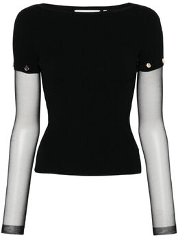 Sportmax: Чёрная футболка 