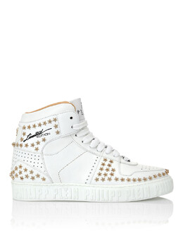 Philipp Plein: Белые кроссовки 