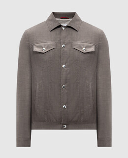 Brunello Cucinelli: Коричневая куртка 
