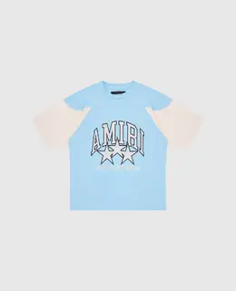 AMIRI: Голубая футболка 