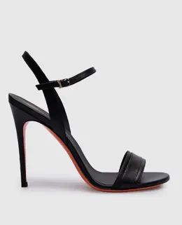 Santoni: Чорні босоніжки 