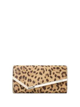 Jimmy Choo: Бежевый клатч  Emmie